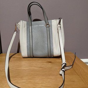 Mark Jacobs Mini Shopper, Ivory and Light Gray Two Toned, like new
